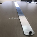 Tubo de microcanal de aluminio con entrada y salida